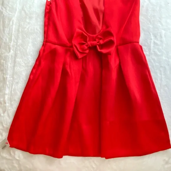 NWT Red Dress Boutique Open Back Red Dress With Bow in Size Medium - Picture 6 of 16